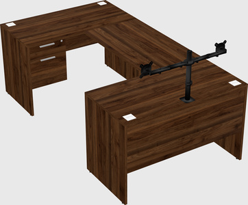 U-shaped desk