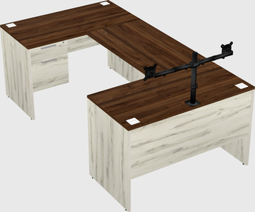 U-shaped desk