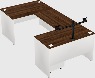 U-shaped desk
