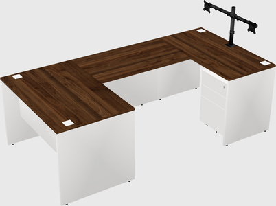U-shaped desk