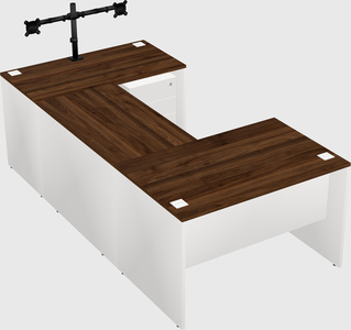 U-shaped desk