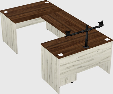 U-shaped desk