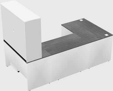 U-shaped desk