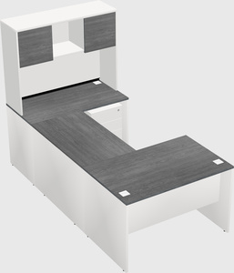 U-shaped desk