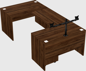 U-shaped desk
