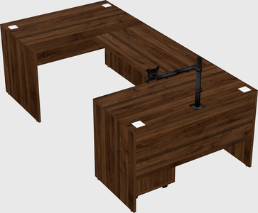 U-shaped desk
