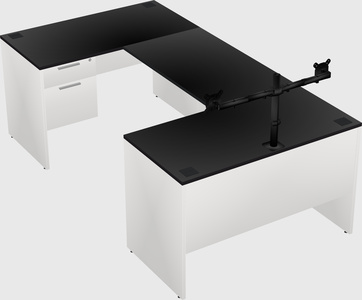 U-shaped desk