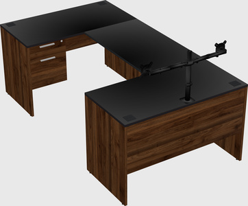 U-shaped desk