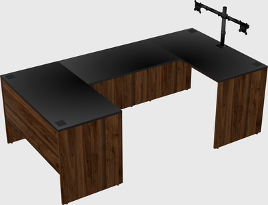 U-shaped desk