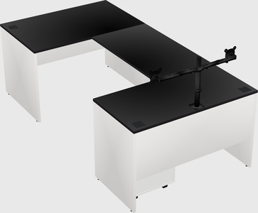 U-shaped desk