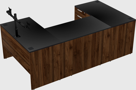 U-shaped desk
