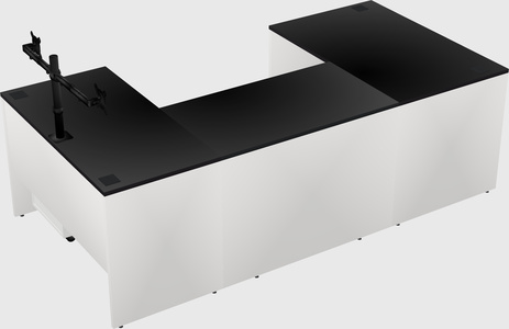 U-shaped desk