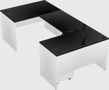 U-shaped desk