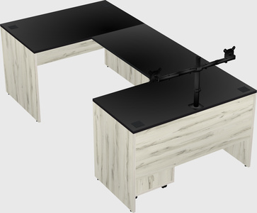 U-shaped desk