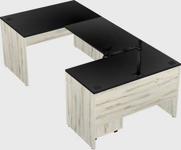 U-shaped desk