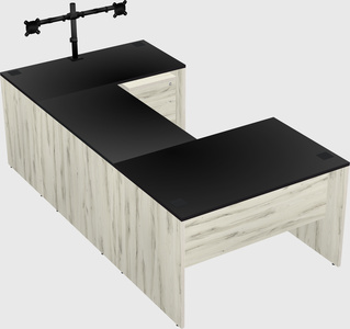 U-shaped desk