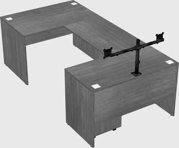U-shaped desk