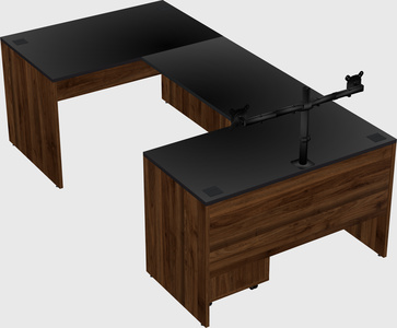 U-shaped desk