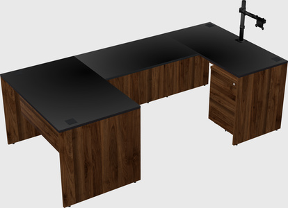U-shaped desk