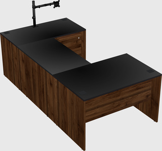 U-shaped desk