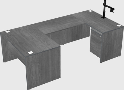 U-shaped desk