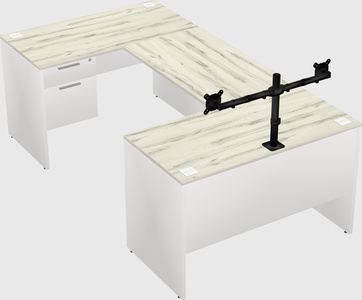 U-shaped desk