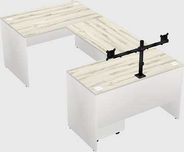 U-shaped desk