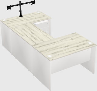 U-shaped desk