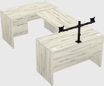 U-shaped desk