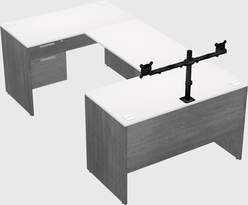 U-shaped desk