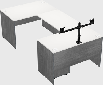 U-shaped desk