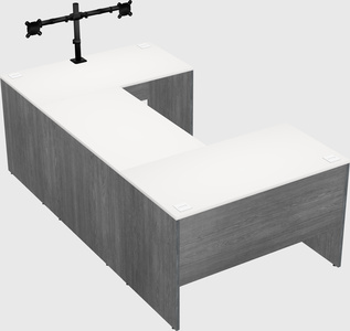 U-shaped desk