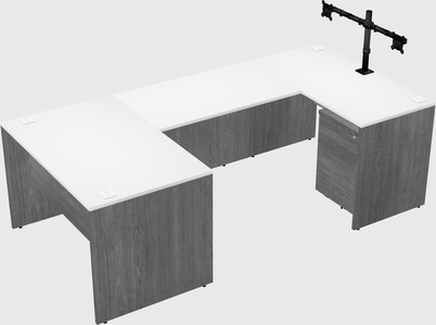 U-shaped desk