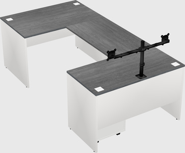 U-shaped desk