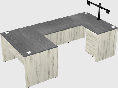 U-shaped desk