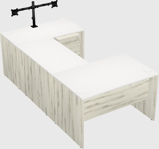 U-shaped desk