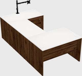 U-shaped desk