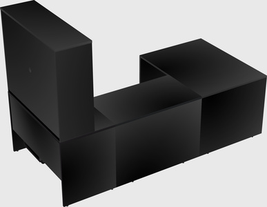 U-shaped desk
