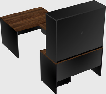 U-shaped desk