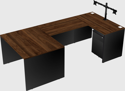 U-shaped desk