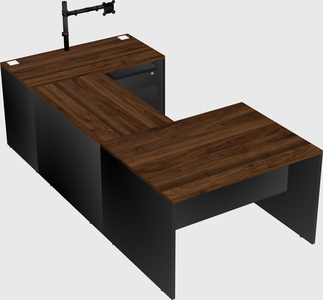 U-shaped desk