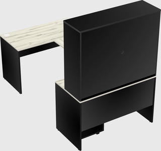 U-shaped desk