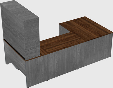 U-shaped desk