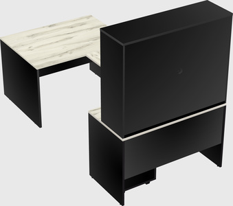 U-shaped desk