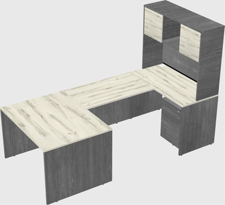 U-shaped desk