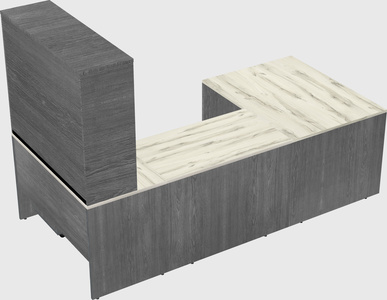 U-shaped desk
