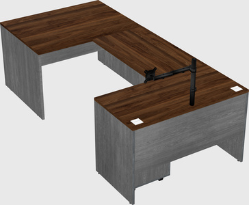 U-shaped desk