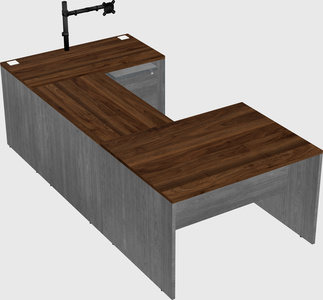 U-shaped desk