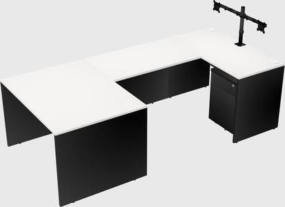 U-shaped desk