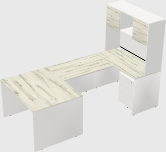 U-shaped desk